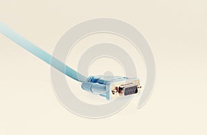 computer network cables over grey background