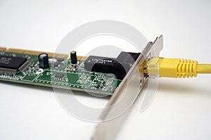 Computer network card and cable