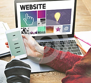 Computer Network Homepage Html Graphic Web Concept