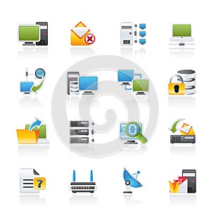 Computer Network and internet icons
