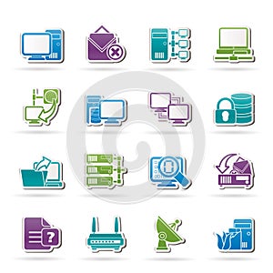 Computer Network and internet icons