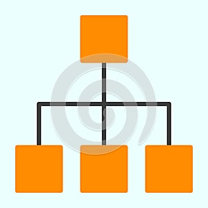 Computer Network Line Icon. Vector Simple Minimal 96x96 Pictogram