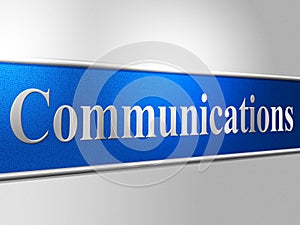 Computer Network Represents Global Communications And Chatting