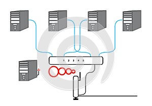 Computer Network Sectional Diagram