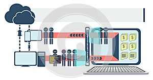 Computer and Network Security infographic vector
