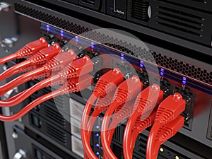 Computer network server photo