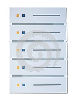 Computer network server for data illustration
