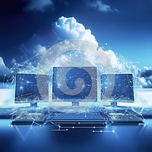 Computer Networks Connect Multiple Devices in a Cloud Computing Environment