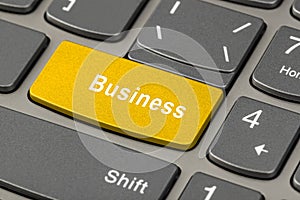 Computer notebook keyboard with Business key
