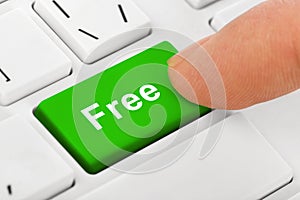 Computer notebook keyboard with Free key