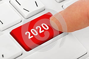 Computer notebook keyboard with 2020 key