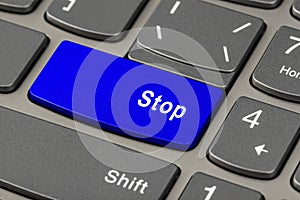 Computer notebook keyboard with Stop key