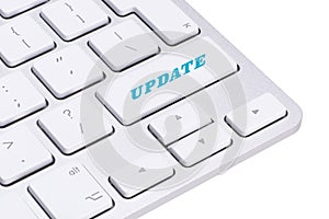 Computer notebook keyboard with Update key