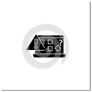 Computer notification glyph icon