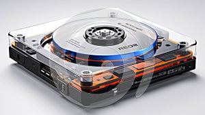 Computer Optical Disk Drive isolated on white background