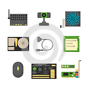 Computer parts network component accessories various electronics devices and desktop pc processor drive hardware memory