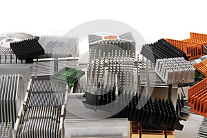 computer passive coolers background