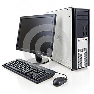 Computer PC isolated on white background