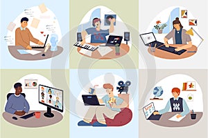 Computer People Square Compositions