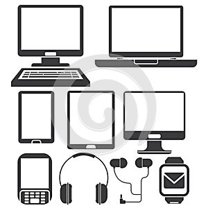 Computer and phone icons