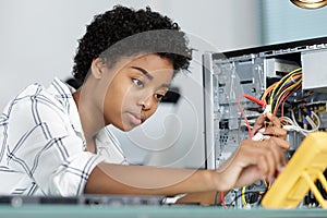 Computer power supply on hand hold