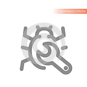 Computer problems fixing vector icon