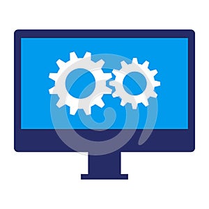 Computer processing data and system optimization icon
