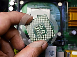 Computer processor chip.