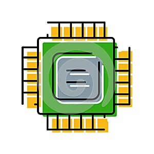 Computer processor chip generating data and technology information