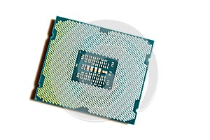 Computer processor closeup