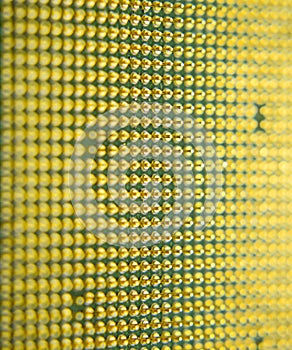 Computer processor, contact . Electronic board with electrical components. Electronics of computer equipment