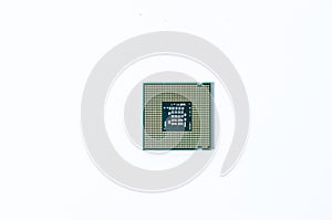 Computer processor CPU Central processing unit microchip isolated on white background