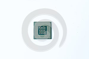 Computer processor CPU Central processing unit microchip isolated on white background