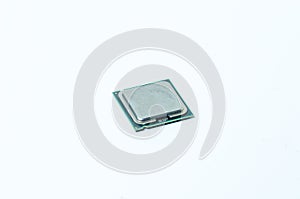 Computer processor CPU Central processing unit microchip isolated on white background