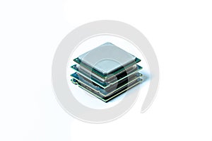 Computer processor CPU Central processing unit microchip isolated on white background