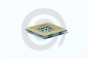 Computer processor CPU Central processing unit microchip isolated on white background