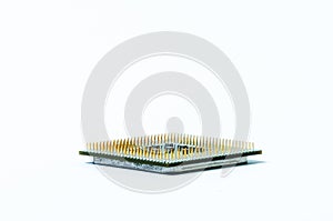 Computer processor CPU Central processing unit microchip isolated on white background