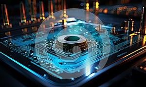 Computer Processor With CPU Chip