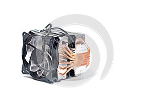 Computer processor CPU  cooler and fan, one of the most important components