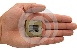 Computer processor at hand