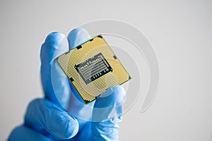 Computer Processor Technology. CPU Semiconductor Hardware
