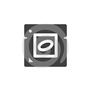 Computer processor vector icon