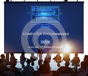 Computer Programming Data Digital Coding Concept