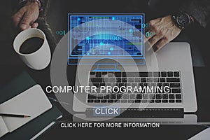 Computer Programming Data Digital Coding Concept