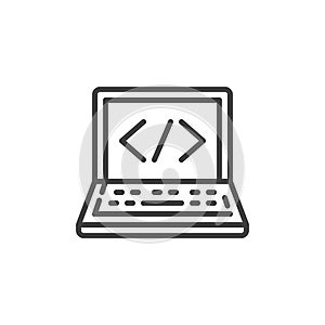 Computer Programming line icon