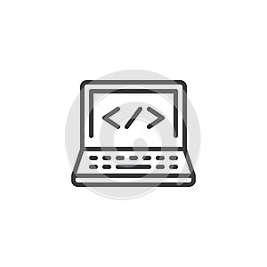 Computer Programming line icon