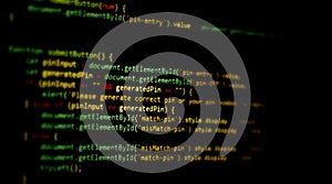 Computer programming source code.Abstract computer script source code background.Html code developing a screen.Web or application