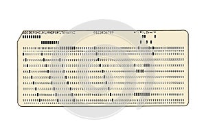 Computer Punch Card photo