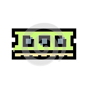 Computer ram memory module pixel art icon