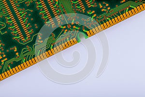 Computer memory RAM modules isolated over white background